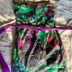 Edme & Esslltye Jungle Print Party Dress